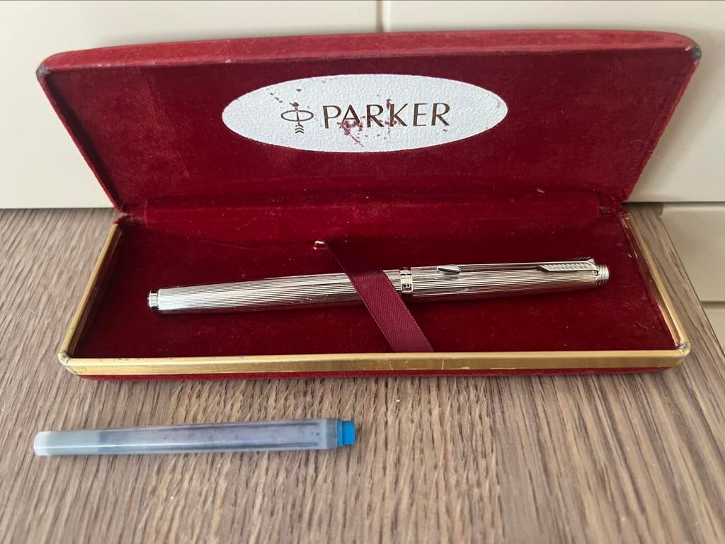 Parker 35 18k goud punt (F) zo goed als nieuw, Ophalen of Verzenden, Zo goed als nieuw, Vulpen, Parker