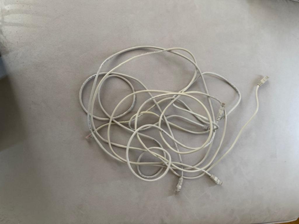 Lot de 3 cables Ethernet Cat5, Enlèvement, Utilisé