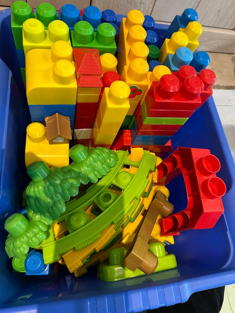 MEGA BLOKS met brandweer, boerderij,… ALLES SAMEN VOOR €25, Enlèvement, Comme neuf, Megabloks