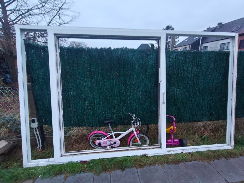 Schuifraam veranda zonder glas, Ophalen