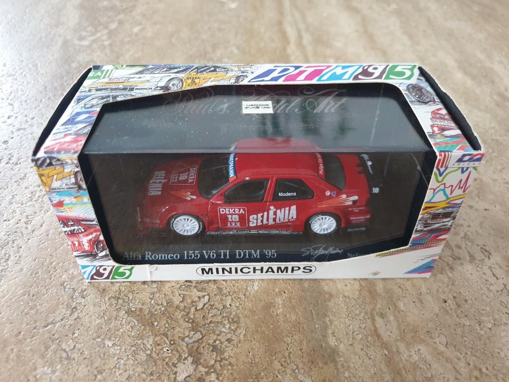 Minichamps 1/43 Alfa Romeo 155 V6 TI Selenia Modena DTM 1995, Hobby & Loisirs créatifs, Enlèvement ou Envoi, Neuf, Voiture, MiniChamps