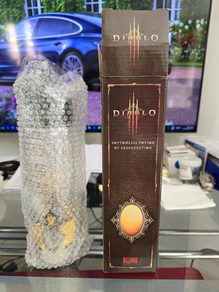 Diablo 3 Blizzard Bottomless Potion glazen waterfles, Ophalen of Verzenden, Nieuw, Fantasy