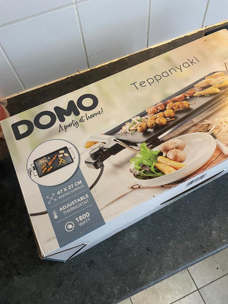 Teppanyaki plaat DOMO, Ophalen, Nieuw, Tafelgrill