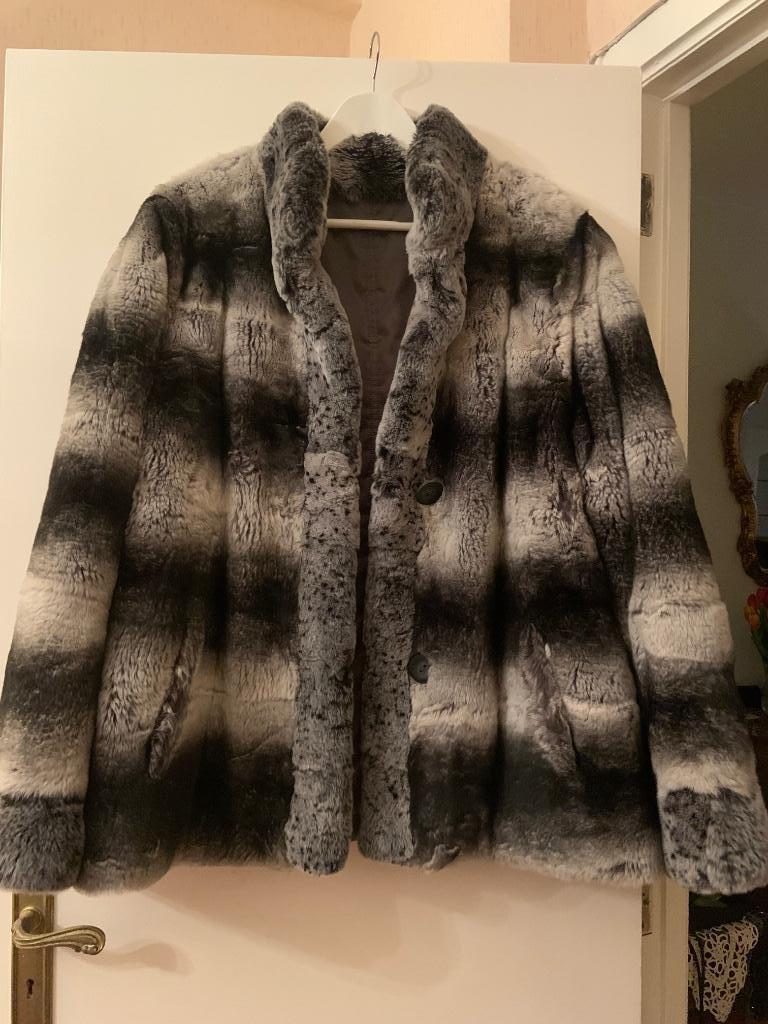 Manteau doudoune hiver réversible poil de lapin. Devernois, Taille 46/48 (XL) ou plus grande, Enlèvement ou Envoi, Comme neuf