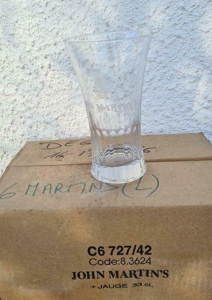 Lot de 6 verres Pale-Ale MARTINS, Enlèvement, Comme neuf, Verre à bière