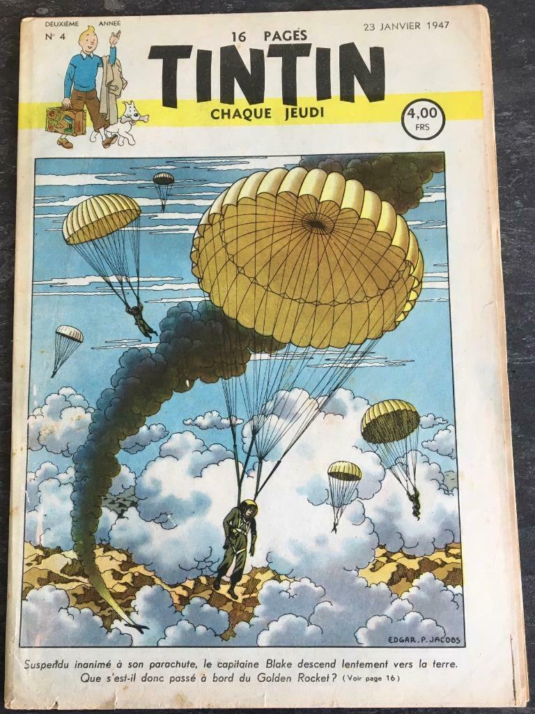 Journal Tintin - 2ème année n 4 (1947), Enlèvement ou Envoi, Utilisé