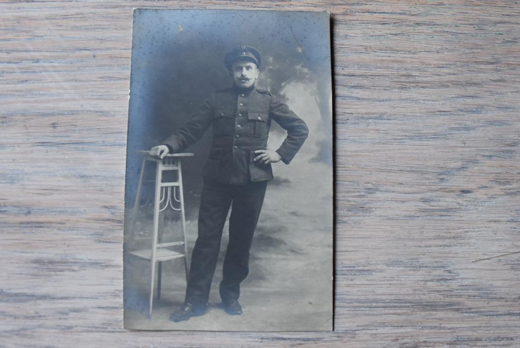 oude foto kaart militair, Verzamelen, Verzenden, Foto of Poster