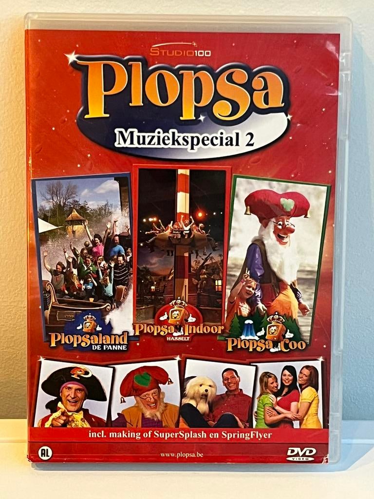 DVD - Studio 100 - Plopsa muziekspecial 2, Ophalen of Verzenden, Zo goed als nieuw