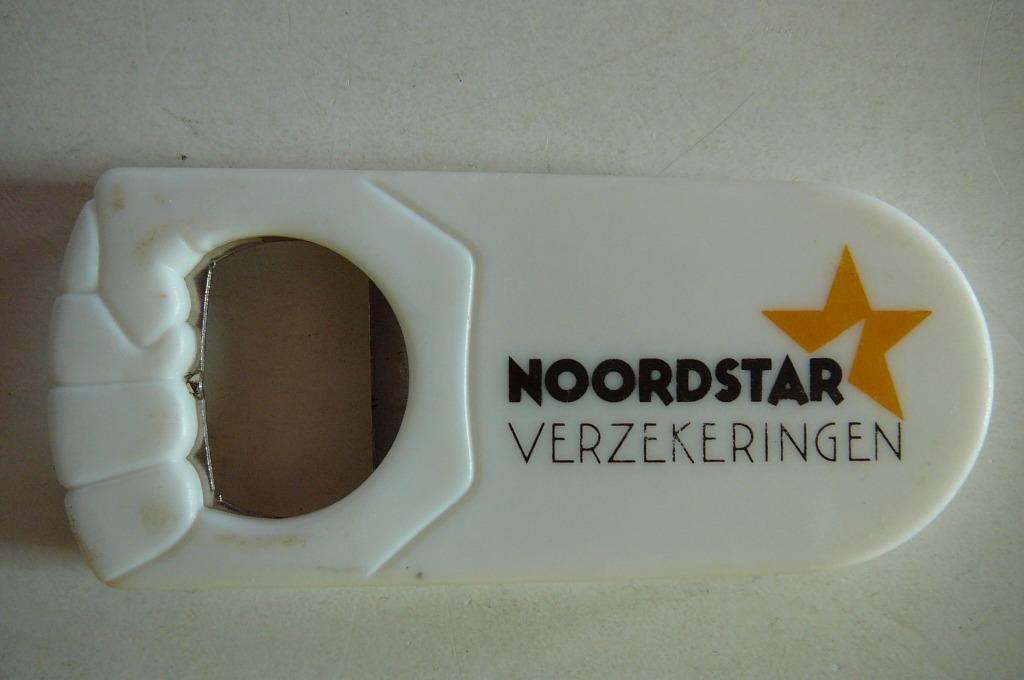 flessenopener Noordstar verzekeringen, Ophalen of Verzenden, Gebruikt, Flesopener, Overige merken