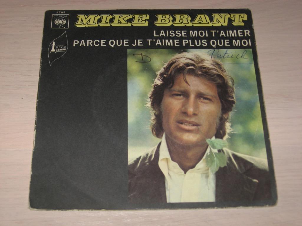disque vinyl 45 tours mike brant Laisse Moi T'aimer, Enlèvement ou Envoi, Comme neuf