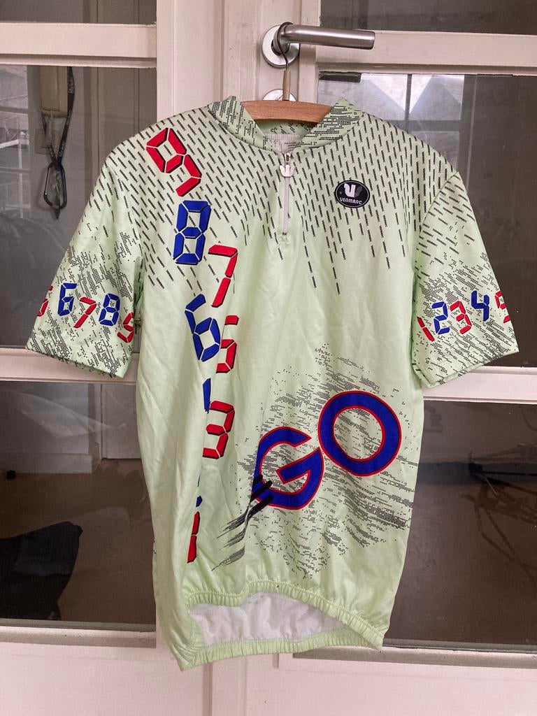 Vermarc vintage cycling shirt, Ophalen, Gedragen