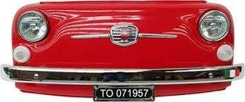 Fiat 500 voorkant met verlichting wand decoratie metaal, Ophalen of Verzenden, Gebruikt