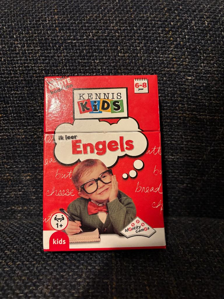 Kennis Kids : kaarten Ik leer Engels (6-8jr), Een of twee spelers, Ophalen of Verzenden, Zo goed als nieuw, Identity Games