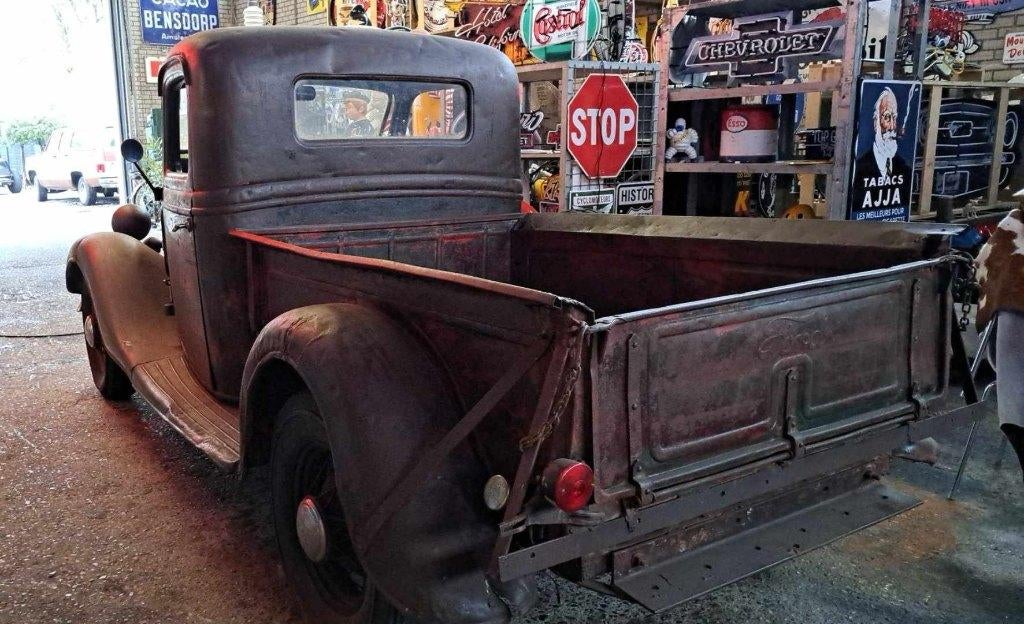 1936 Ford pickup V8 flathead patina ratlook oldtimer, foto 10