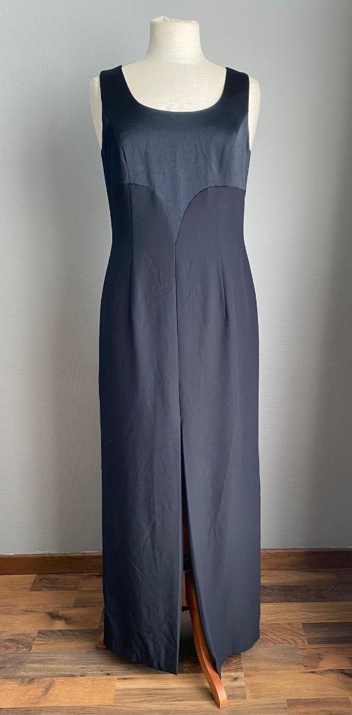 Zwarte lange jurk Vera Mont maat 36, Taille 36 (S), Comme neuf, Vera Mont, Sous le genou