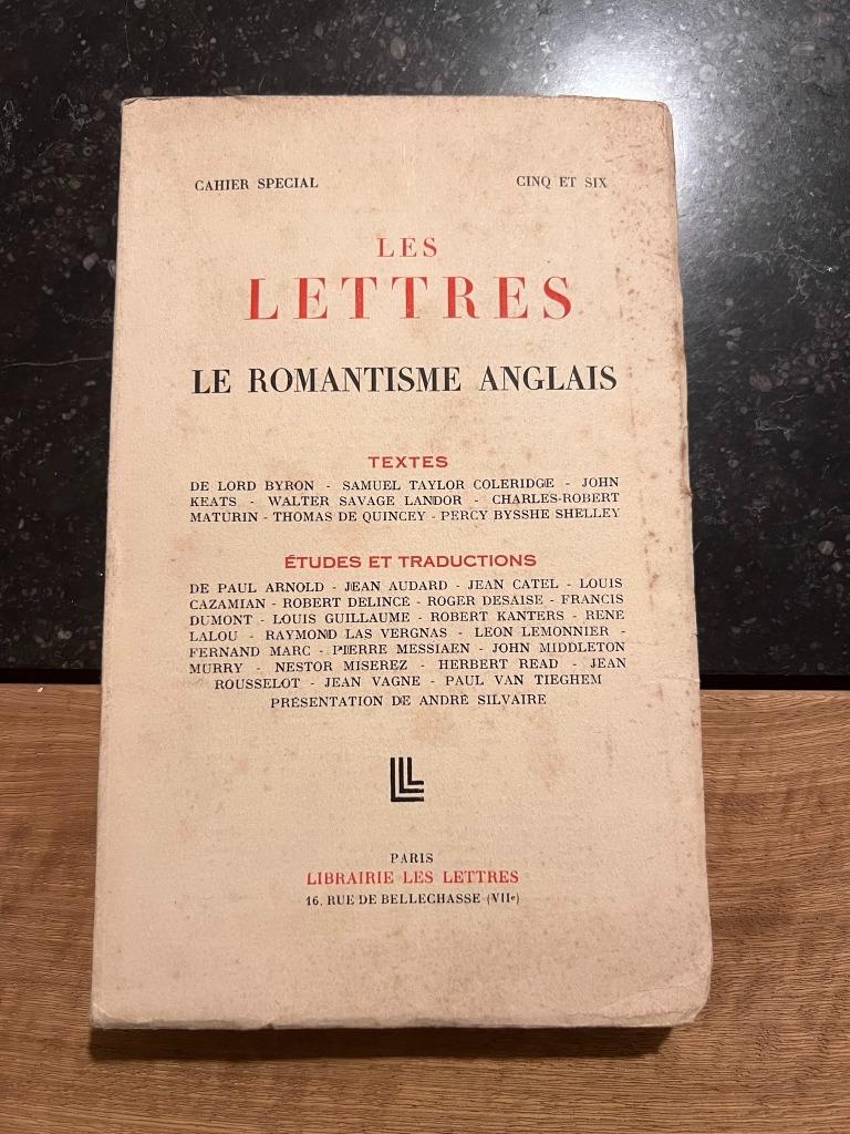 Les Lettres le Romantisme anglais, Enlèvement ou Envoi, Utilisé, Belgique