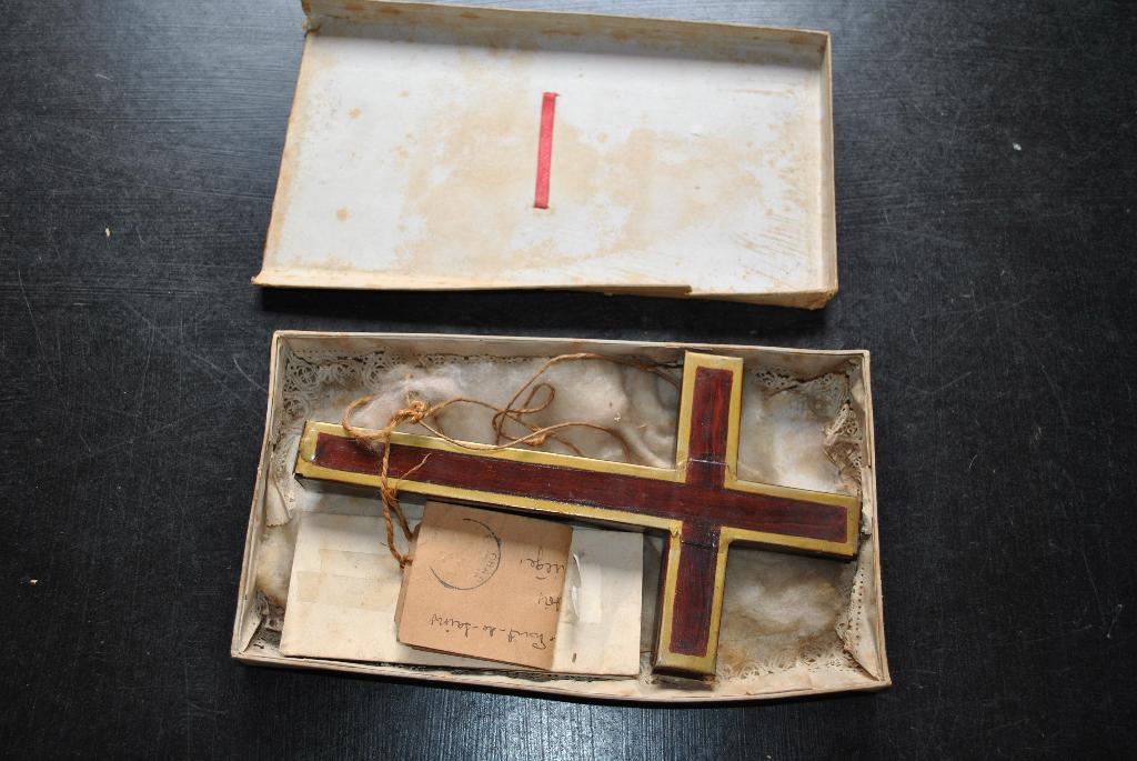 Relikwie Cross Souvenir van Jeruzalem 1880 Ladislaus, Ophalen of Verzenden