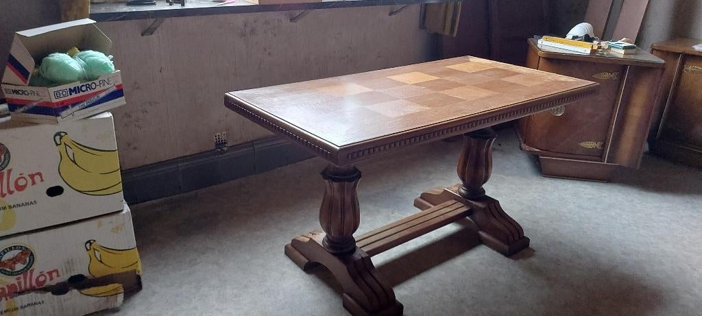 klassiek houten bijzettafeltje, Gebruikt, Klassiek, 75 cm of meer, Rechthoekig