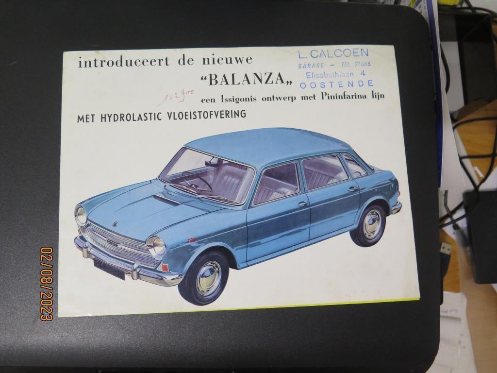 AUSTIN BALANZA 1964  DEPLIANT BROCHURE, Envoi