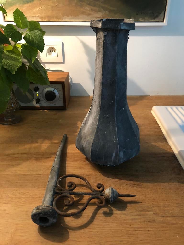 ANTIEKE ZINKEN DAK ORNAMENTEN FRANKRIJK  ZINK DECO, Enlèvement ou Envoi