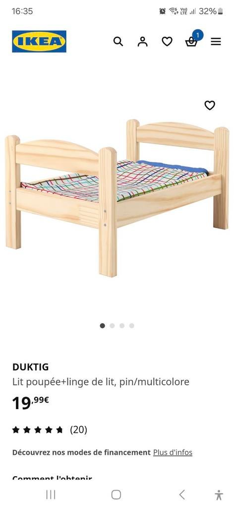 Lit pour poupée ikea, Enlèvement