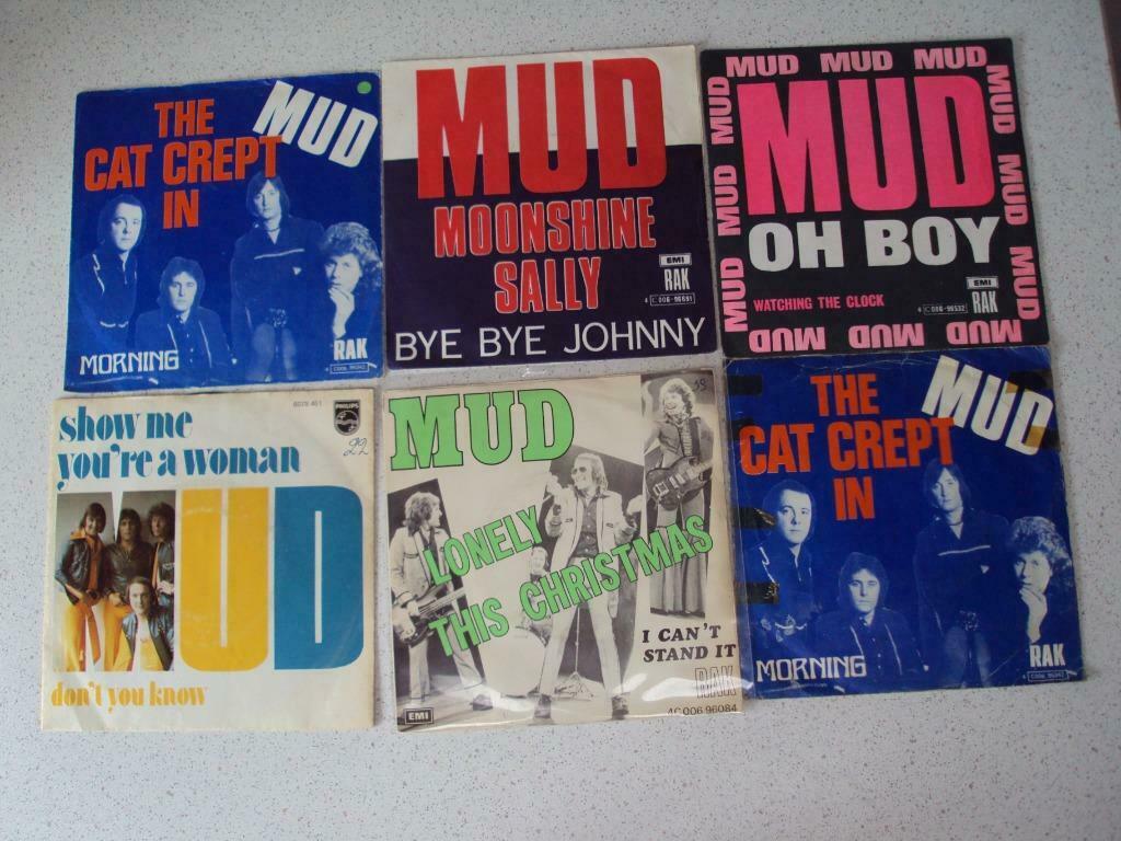Part 1 - 6 Singeltjes van "Mud", Ophalen of Verzenden, 7 inch, Pop, Single