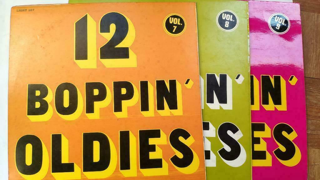 Set 12 Boppin' Oldies vol. 5 7 8 9 zeldzame popcorn serie, Cd's en Dvd's, Ophalen of Verzenden, 12 inch