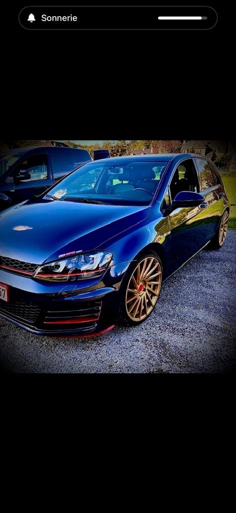 Vw golf 7 GTI 77000kms 350ch 500nm, Cuir, Boîte manuelle, Noir, 5 portes