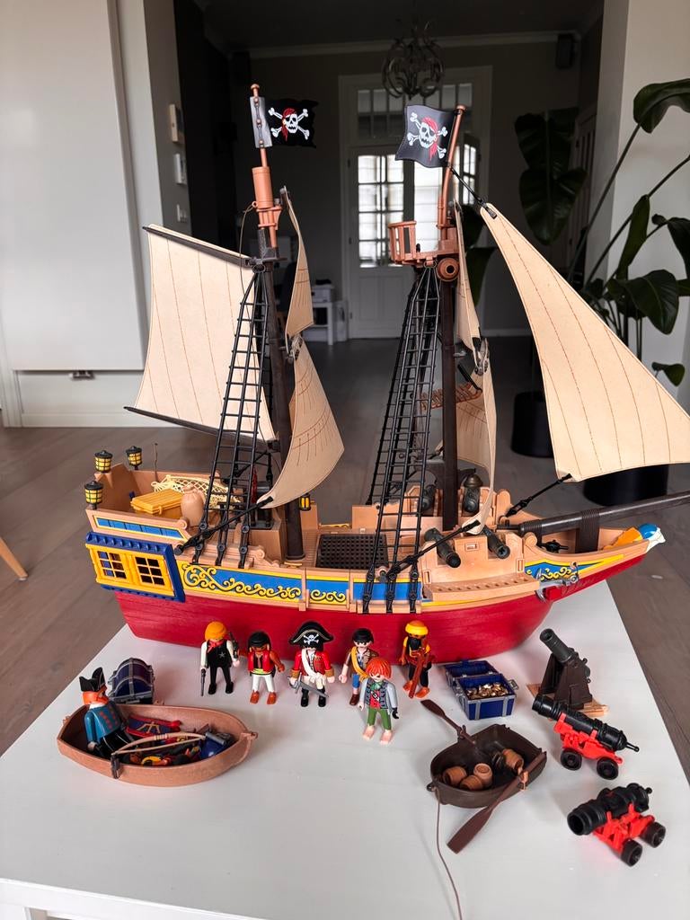 Bateau pirate Playmobil grand, Enlèvement, Comme neuf