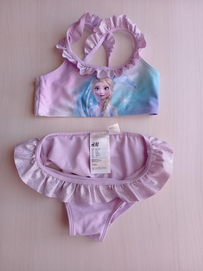 Nieuwstaat Bikini Frozen meisje maat 98/104, Maat 104, Bikiniset, Meisje, H&M