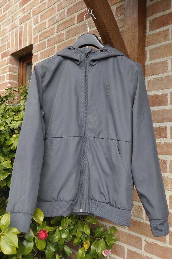 Jack & Jones blouson bomber capuche t.M homme tb état, Gris, Enlèvement ou Envoi, Comme neuf, Taille 48/50 (M)