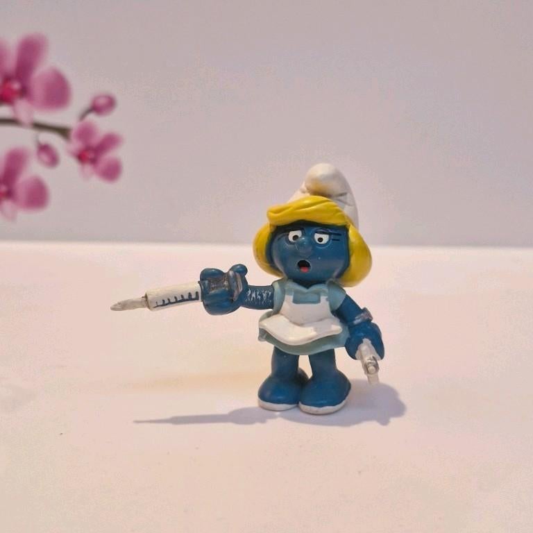 💙 Verpleegster Smurfin, Verzamelen, Smurfen, Ophalen of Verzenden