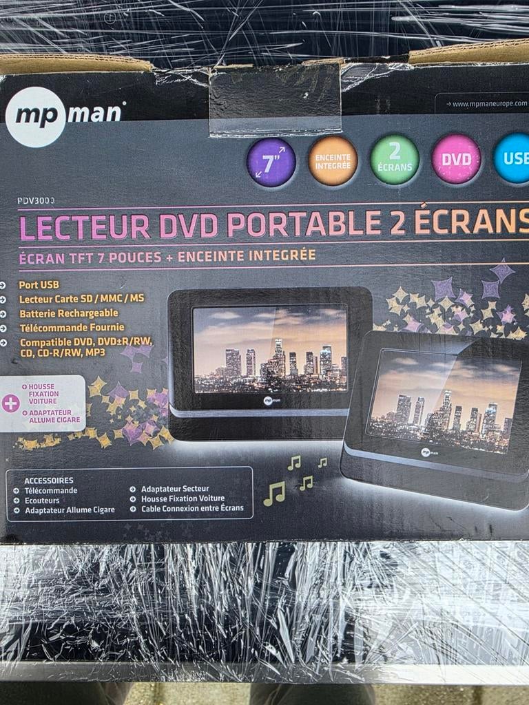Dual screen portable DVD, Enlèvement
