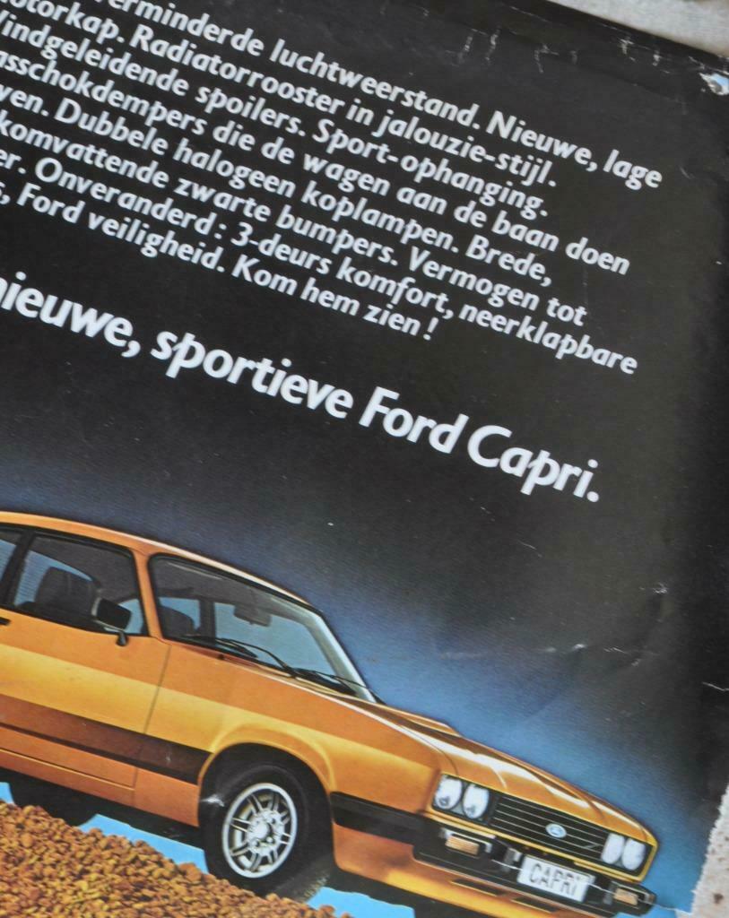 FORD CAPRI fotoblad, Collections, Envoi, Utilisé