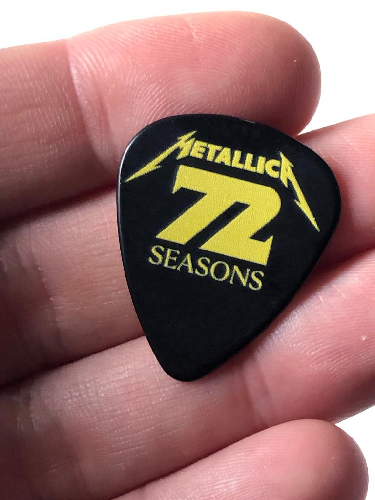 Metallica 72 seasons usa promo black plectrum, Ophalen of Verzenden, Zo goed als nieuw