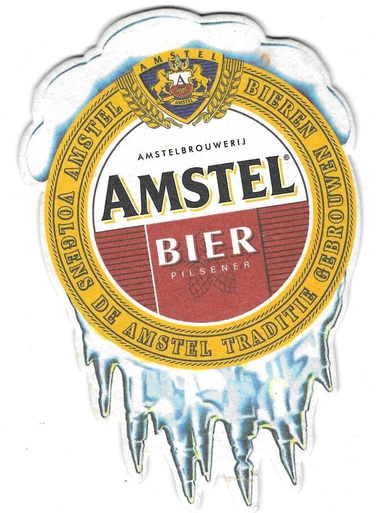 bierviltje 1st Amstel bier 1, Verzamelen, Biermerken, Verzenden, Amstel