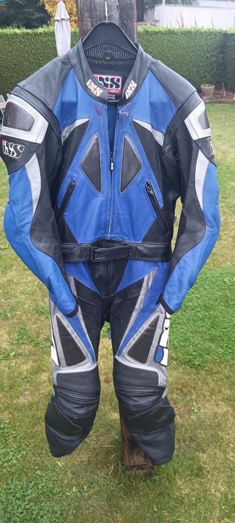 Combinaison de course en cuir IXS taille 48 bleu-noir race, Motos, Seconde main, Femmes, Enlèvement, Combinaison