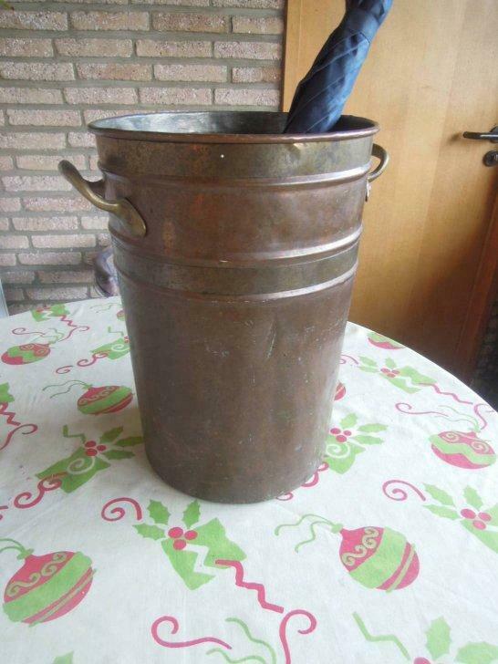 koperen paraplubak - regenschermpot, Ophalen of Verzenden