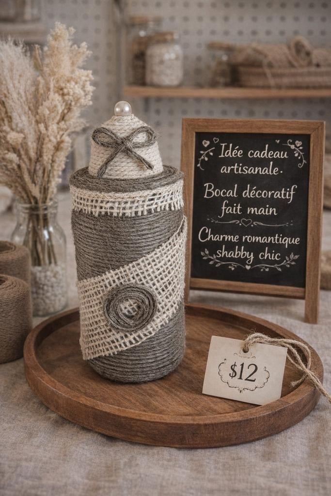 Pot à secrets Shabby Chic, Maison & Meubles, Enlèvement