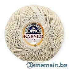DMC Babylo katoen n°10 Ecru 50 gr 267 m, Hobby en Vrije tijd, Ophalen of Verzenden, Nieuw, Haken