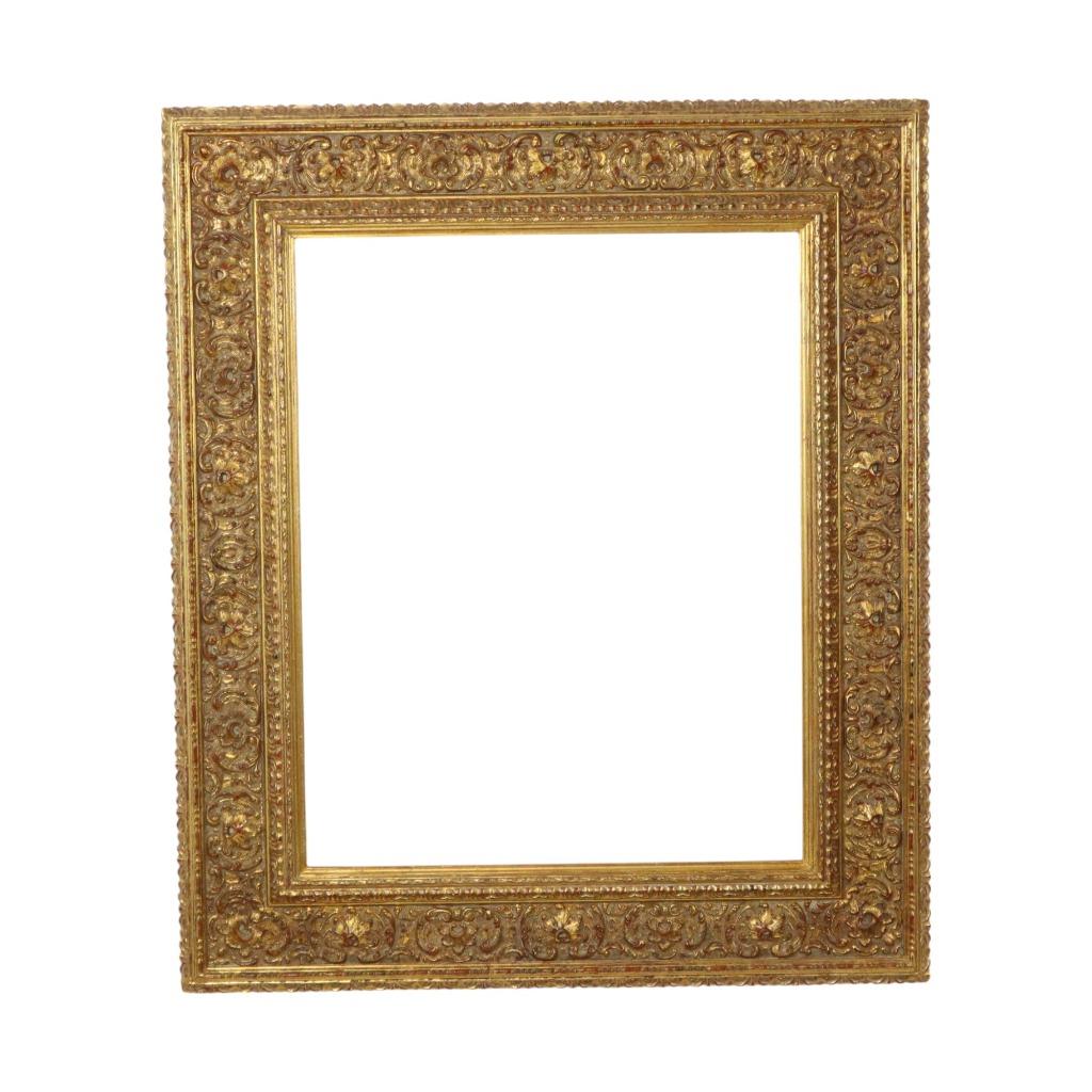 Klassieke Oude Houten Barok Rococo Stijl Lijst Goud 69x59cm, Gebruikt, Ophalen of Verzenden, Nvt, Nvt