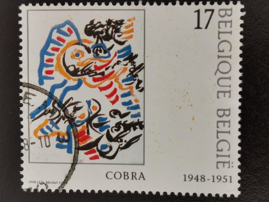 Belgique 1998 - Art - Cobra, Enlèvement ou Envoi, Affranchi, Art