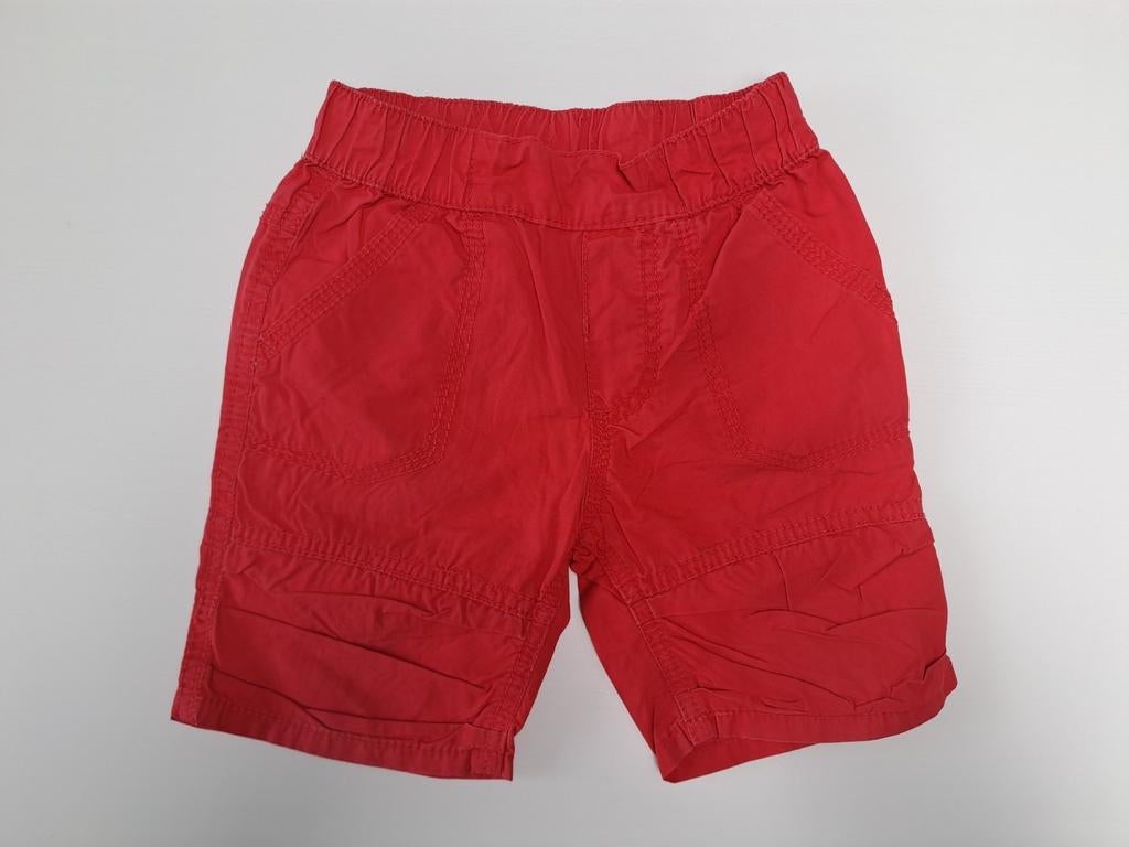 Mt 86 Rode short met rekkerband, Kinderen en Baby's, Babykleding | Maat 86, Gebruikt, Jongetje, Broekje, Ophalen of Verzenden