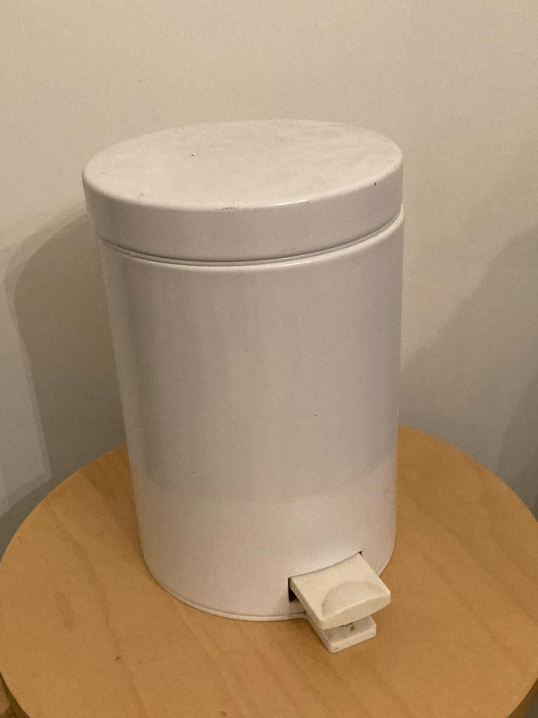 Witte kleine pedaalemmer - Brabantia, Huis en Inrichting, Ophalen of Verzenden, Gebruikt, Wit, Overige typen