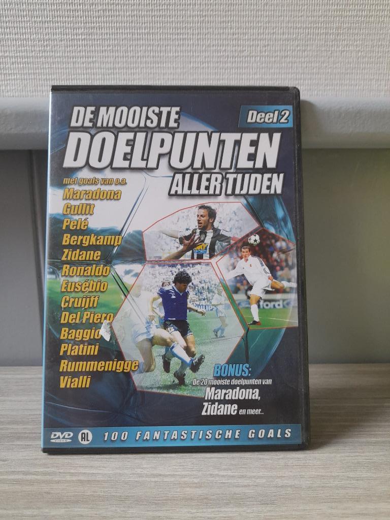 DVD 'De allermooiste doelpunten aller tijden deel 2', Alle leeftijden, Ophalen of Verzenden, Gebruikt, Documentaire