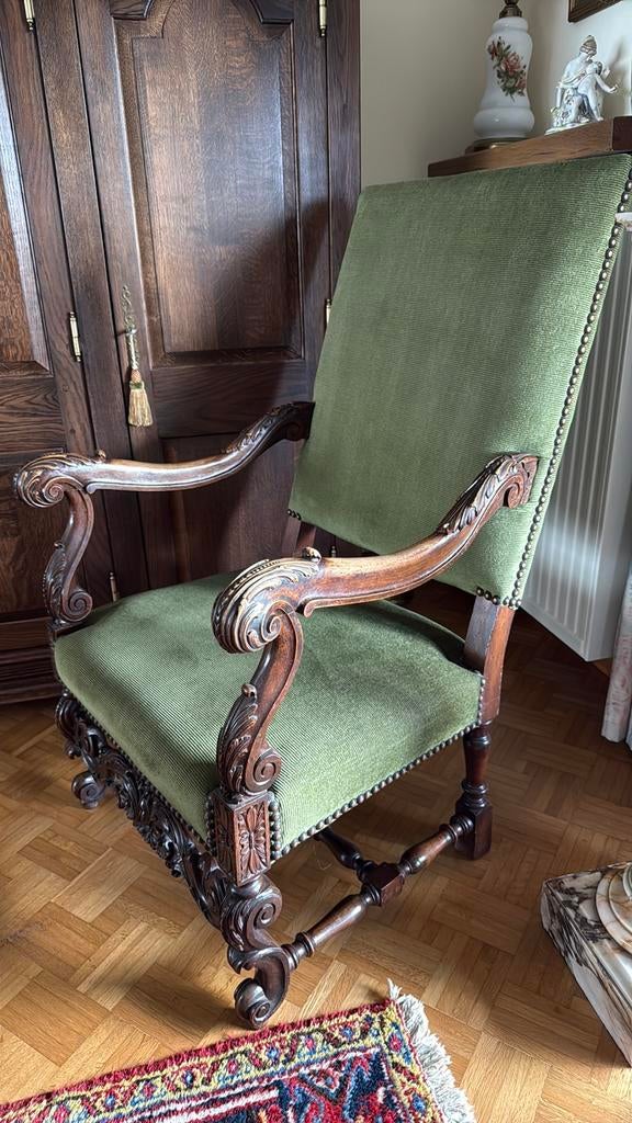 Antieke authentieke zetel stoel, Ophalen