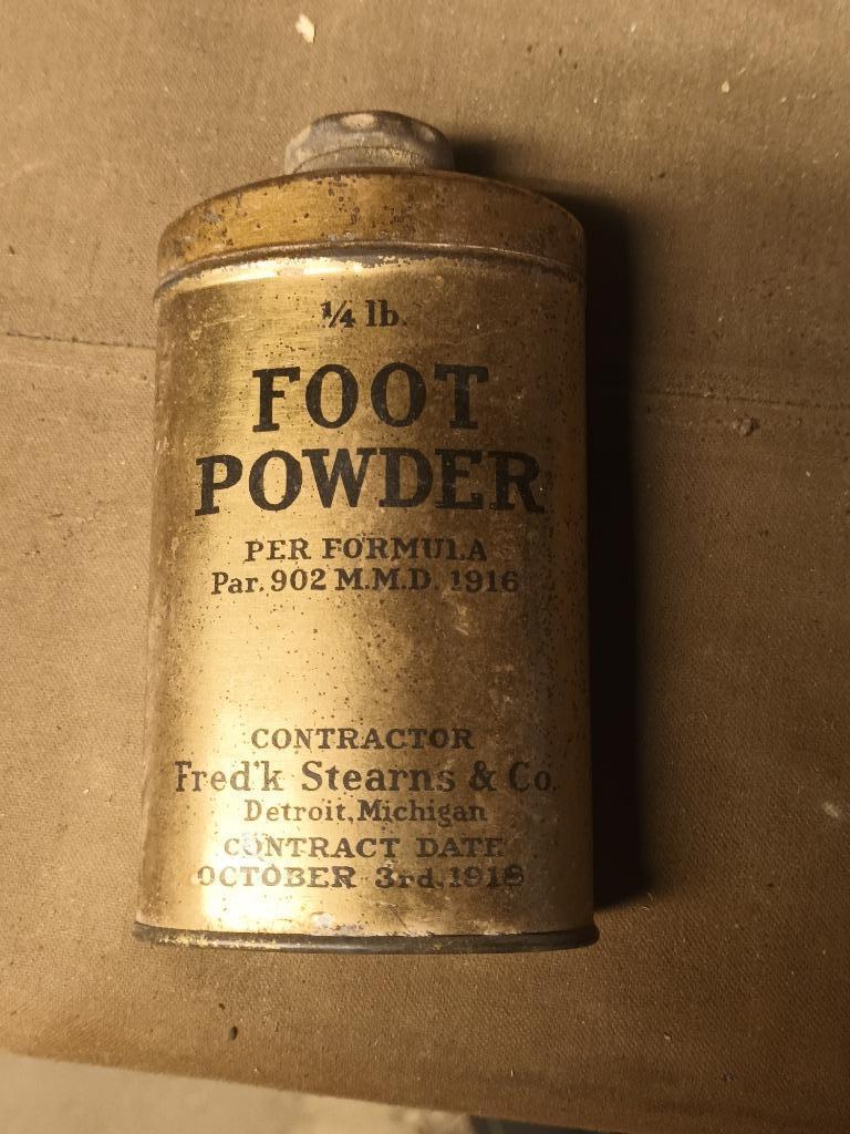WW1 Foot Powder US, Verzamelen, Militaria | Tweede Wereldoorlog, Landmacht, Overige typen, Ophalen of Verzenden