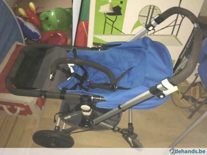 Kinderwagen Bugaboo Cameleon met assecoires, Bugaboo, Utilisé, Poussette, Tige de poussée réglable