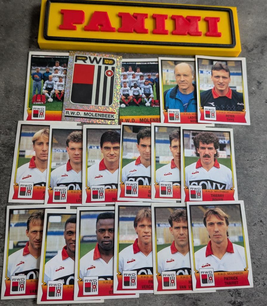 PANINI FOOTBALL 92 17 STICKERS 1992  RWDM MOLENBEEK voetbal, Verzenden, Nieuw
