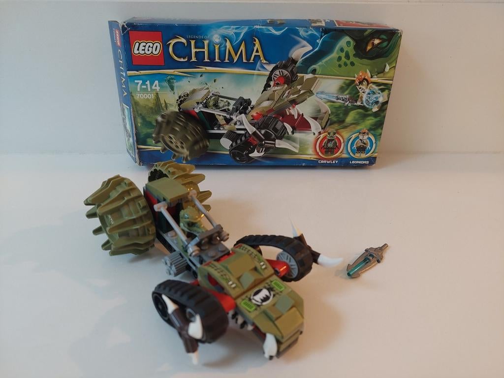 lego chima 70001 crawley´s claw ripper, Ophalen of Verzenden, Gebruikt, Complete set, Lego